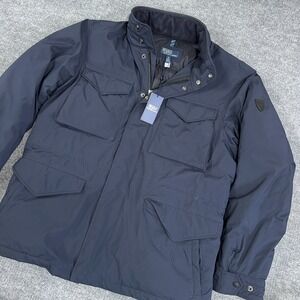 Polo Ralph Lauren Jacket Men XL Navy Military 700 Down Field Parka Gentleman
